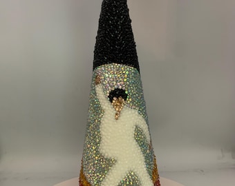 Tribute to Saturday Night Fever Rhinestone Tabletop 14" Tree