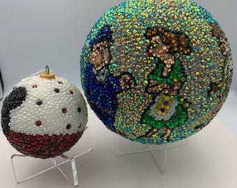 Tribute to the 1950's Honeymooners Large Ornament Rhinestone Ball