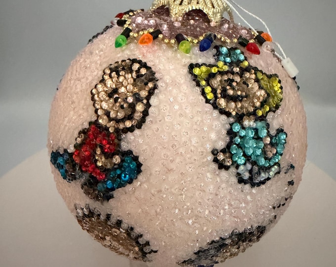LARGE 5" Dance Off Rhinestone Huge Rhinestone Ornament Ball