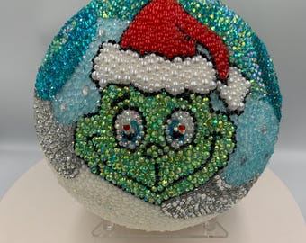 Grinch Christmas Ornament Ball: Rhinestone Decoration, Cindy Lou Who