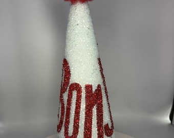 Tribute to Jersey Jon Bon Jovi Rhinestone Christmas Table Top Tree
