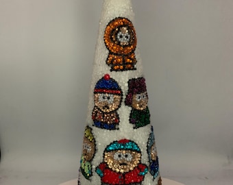 Tribute to Southpark Rhinestone Tabletop Christmas Tree