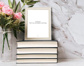 You Get Me Printable 5x7 Friendship Card + Minimalist Art Print