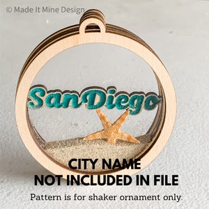 Laser Cut Shaker Ornament SVG File