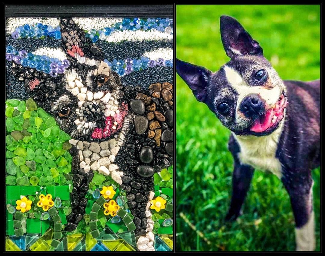 Custom Pet Art,personalized Pet Art,pet Memorial,mosaic Dog,custom Dog