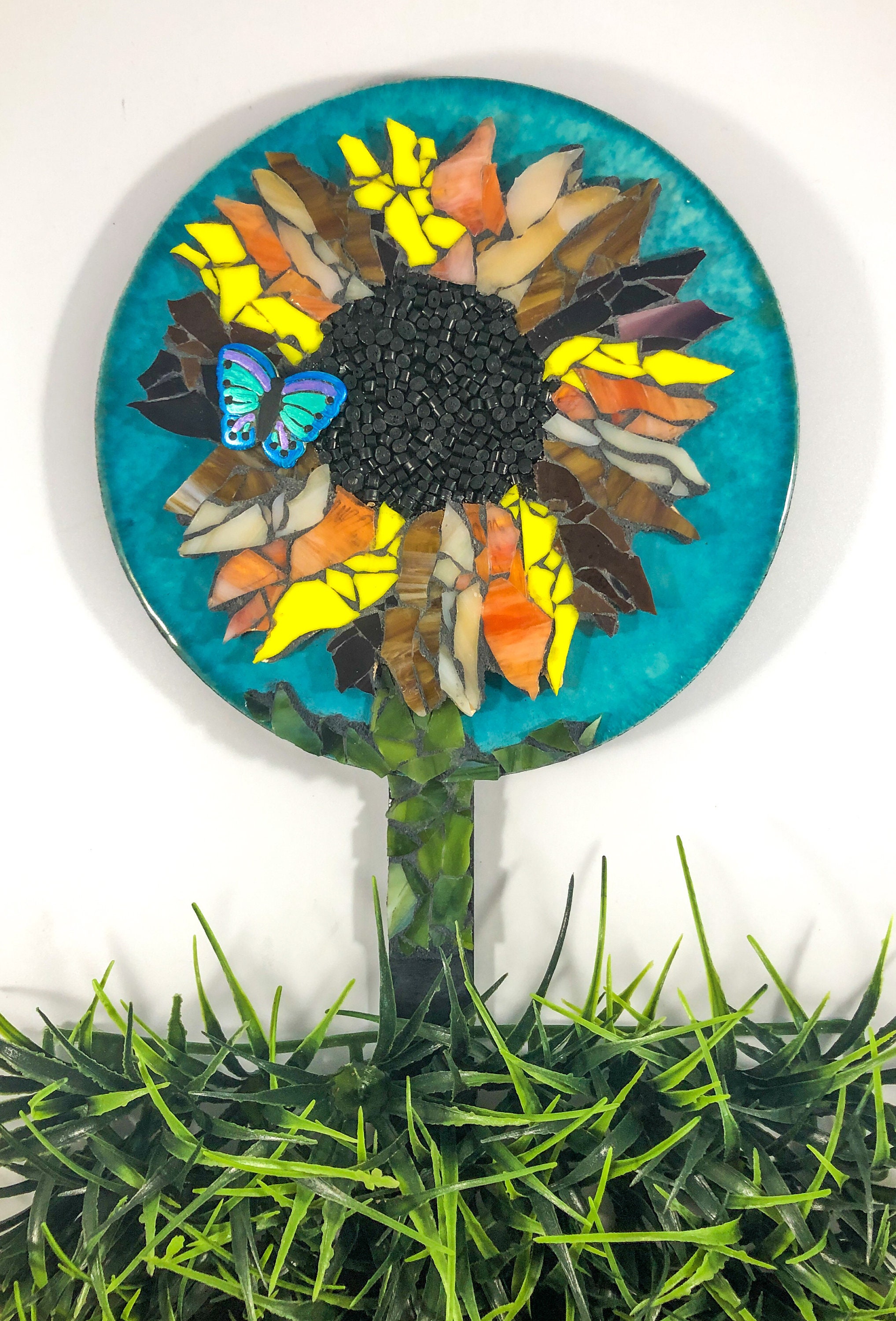 Garden gifts Mosaic garden art Plant stakes Garden stakes Etsy