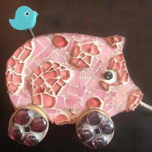 Pig art,Pig gifts,Pig mosaic,Mosaic pig,Swine,Pig,Swine art,Mosaic swine,Pig toy,Pig decor,Novelty pig, Precious pig art,Pig lovers,Pig gift