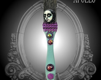 Steampunk Paint Brush Art, Gothic Moody Decor