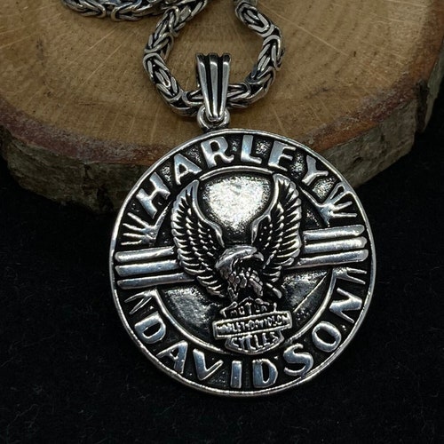 Biker Necklace 925 Sterling Silver King 