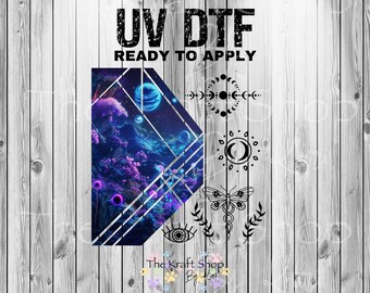 UV DTF Sticker prints. Celestial band element sheet bundle decal, permanent sticker. #10318