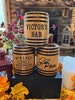 Personalized rustic mini barrel decorations. Vintage, Unique, farmhouse, bar, weddings, rocking ranch, party, or anniversary. 