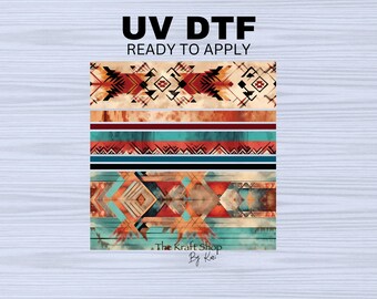 UV DTF Sticker prints. Grunge western band element sheet bundle decal, permanent sticker. UV wrap for glass can tumbler. #10197
