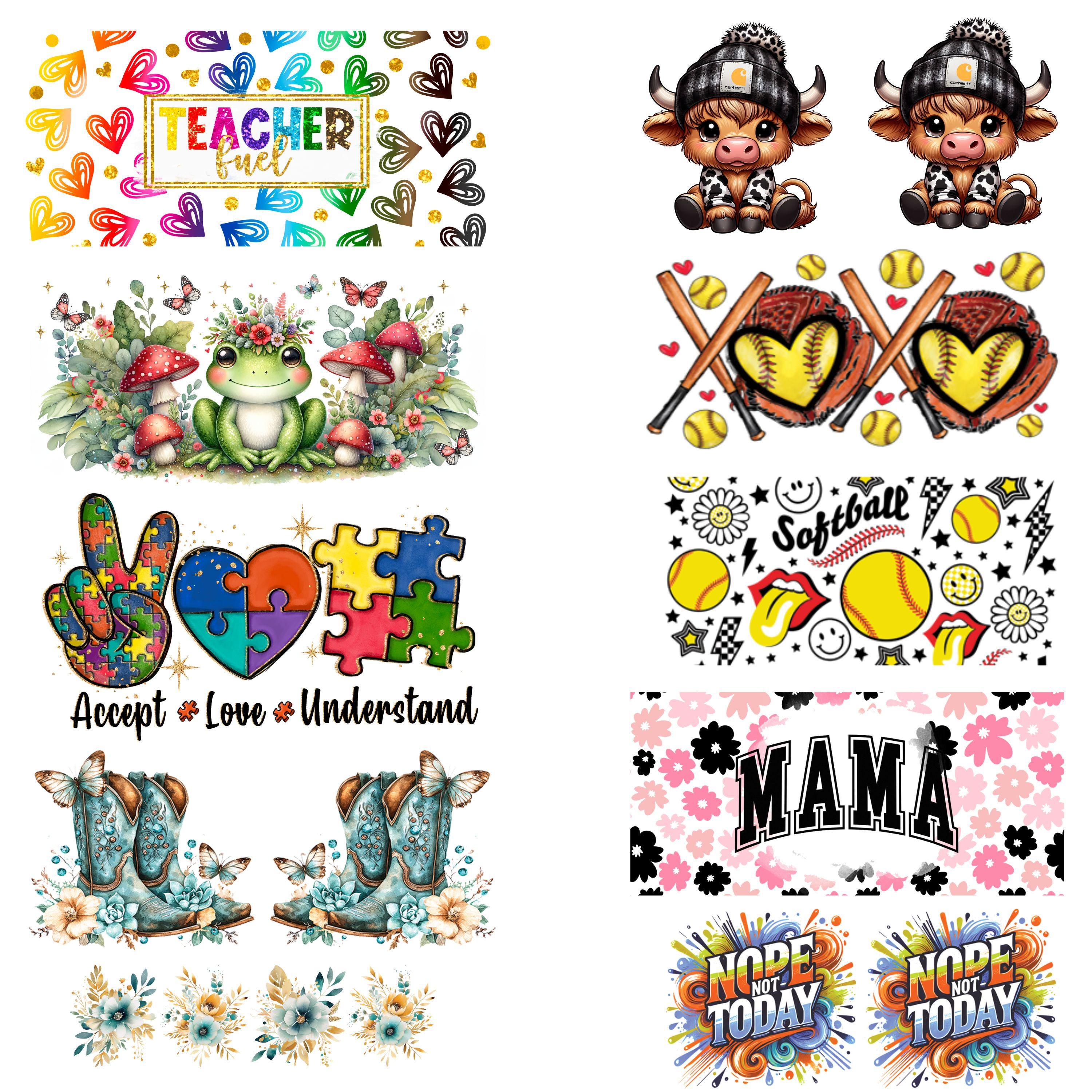 UV Dtf Sticker Print Mini Wraps for Mini Tumbler Keychains Decal ...