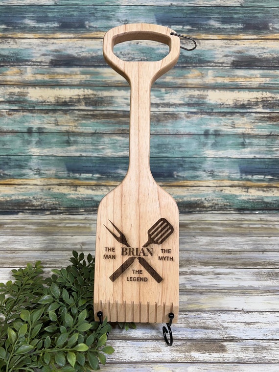 BBQ Grill Wooden Scraper