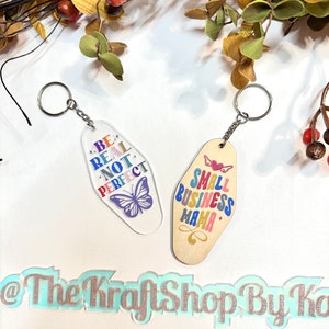Hotel Keychain blank. Motel keychain blank. Acrylic or wood style. Craft supply. Clear acrylic. Boat key blank.