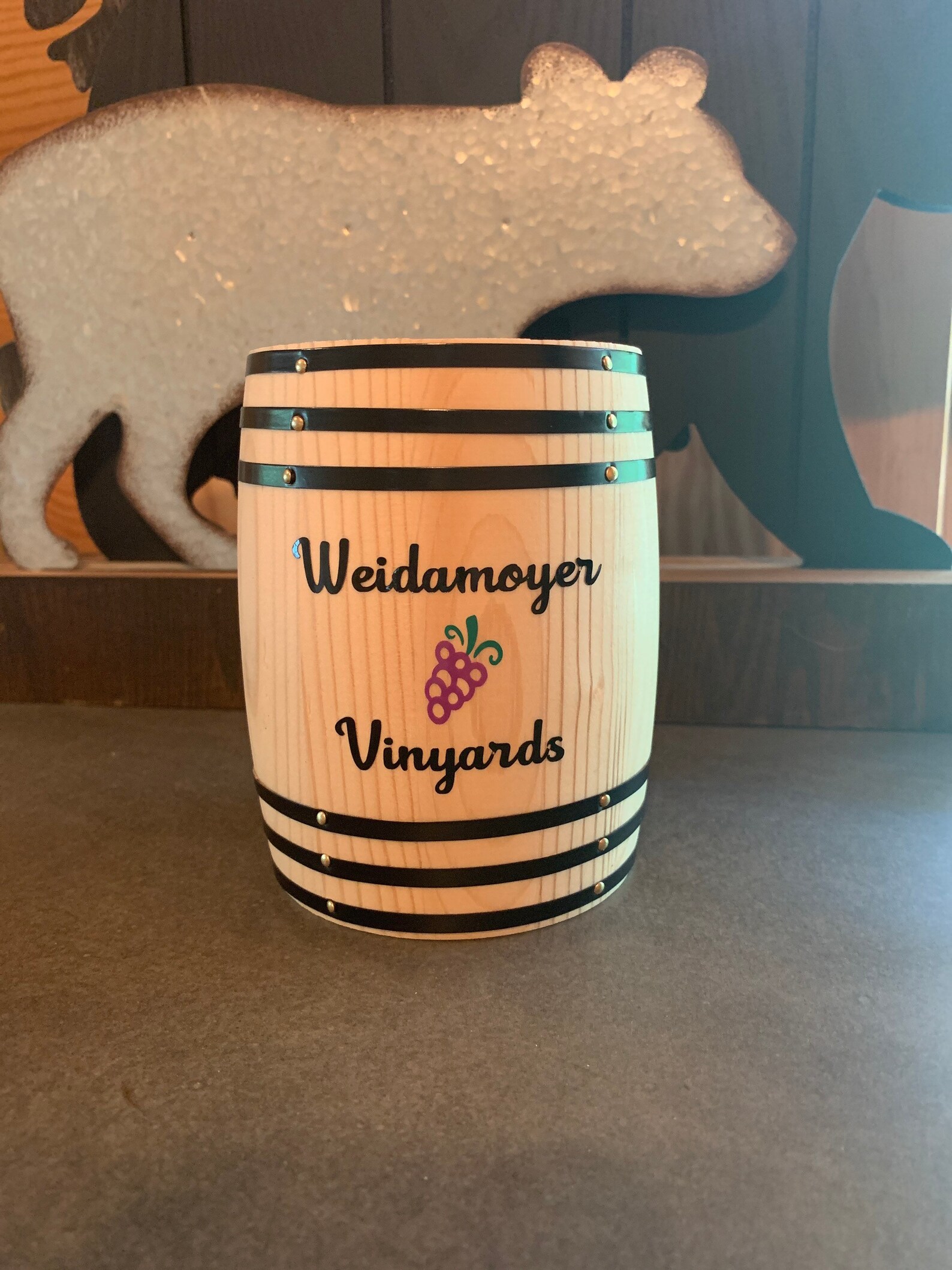 Personalized Rustic Mini Wine Barrel Decorations. Perfect for Etsy