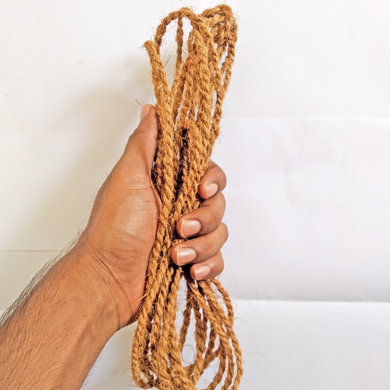 Coconut Fiber Rope Natural Handmade Fiber Coir Organic Coconut Etsy