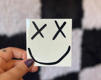 Calcomanía "X Smile", calcomanía para auto, regalos para ella, calcomanía para laptop, calcomanías para tazas