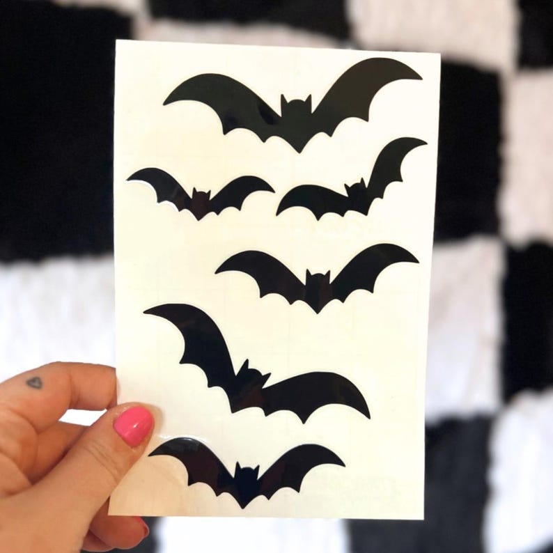 Bat Decal Set, Spooky Halloween Decor, Goth Car Stickers - Etsy