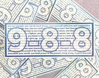 988 Affirmation Sticker, Crisis Hotline, Mental Health Sticker, Self Love Sticker, Positivity Gift, Depression Awareness
