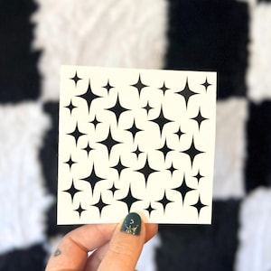Mini Star Decals, Decorative Stickers, Tiny Sparkle Stickers, Cute, Vinyl, Water Bottle Stickers, Micro Car Decal, Mirror, Holographic