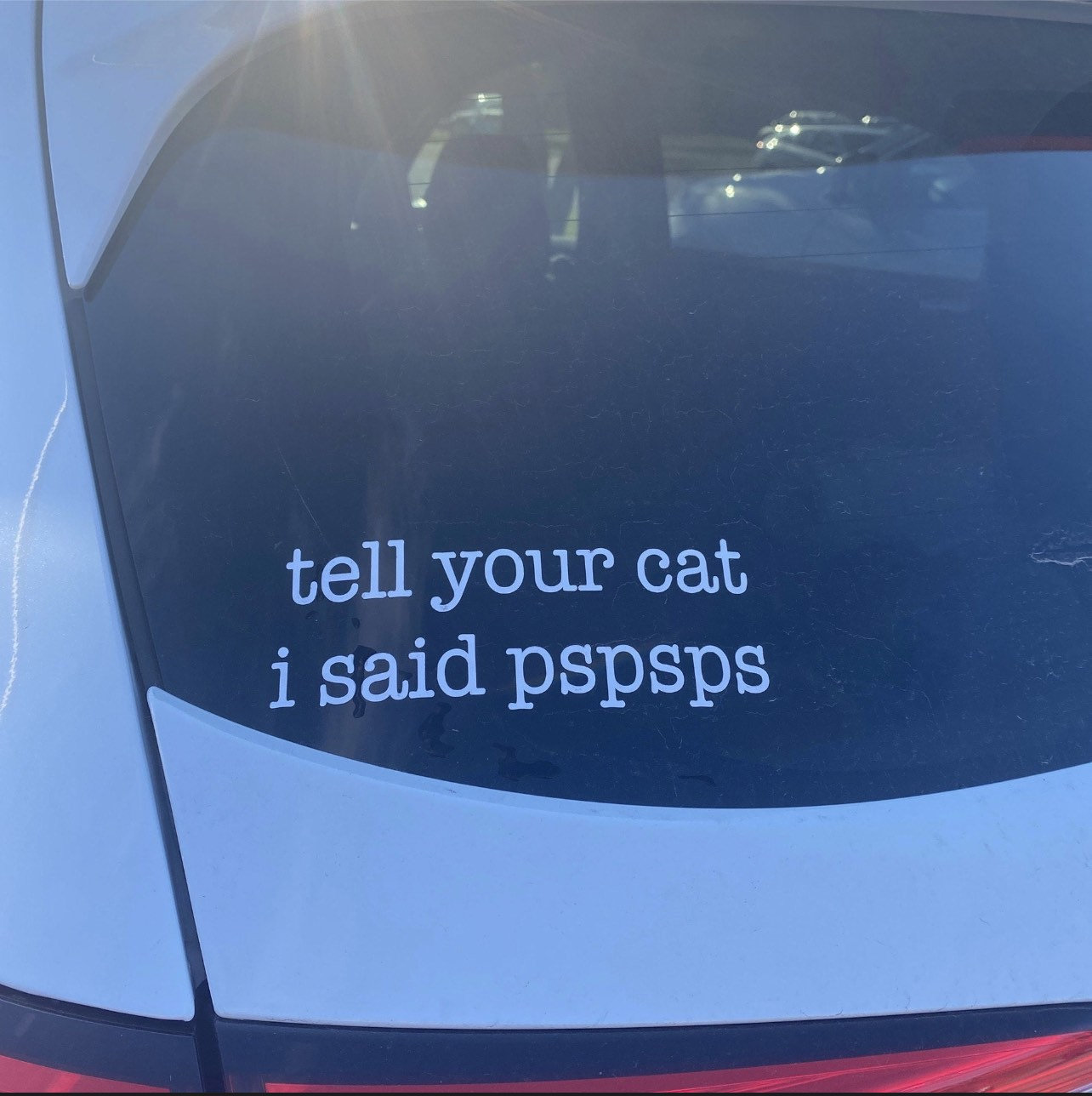 A precaution to take before putting a sticker on your car r