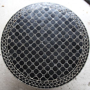 Handmade Moroccan Round Black tiles craft Mosaic Patio Tiles Table