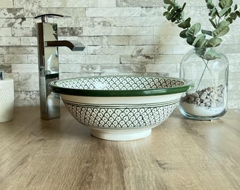 Handmade Ceramic Vessel Sink: Custom Round Bathroom Washbasin