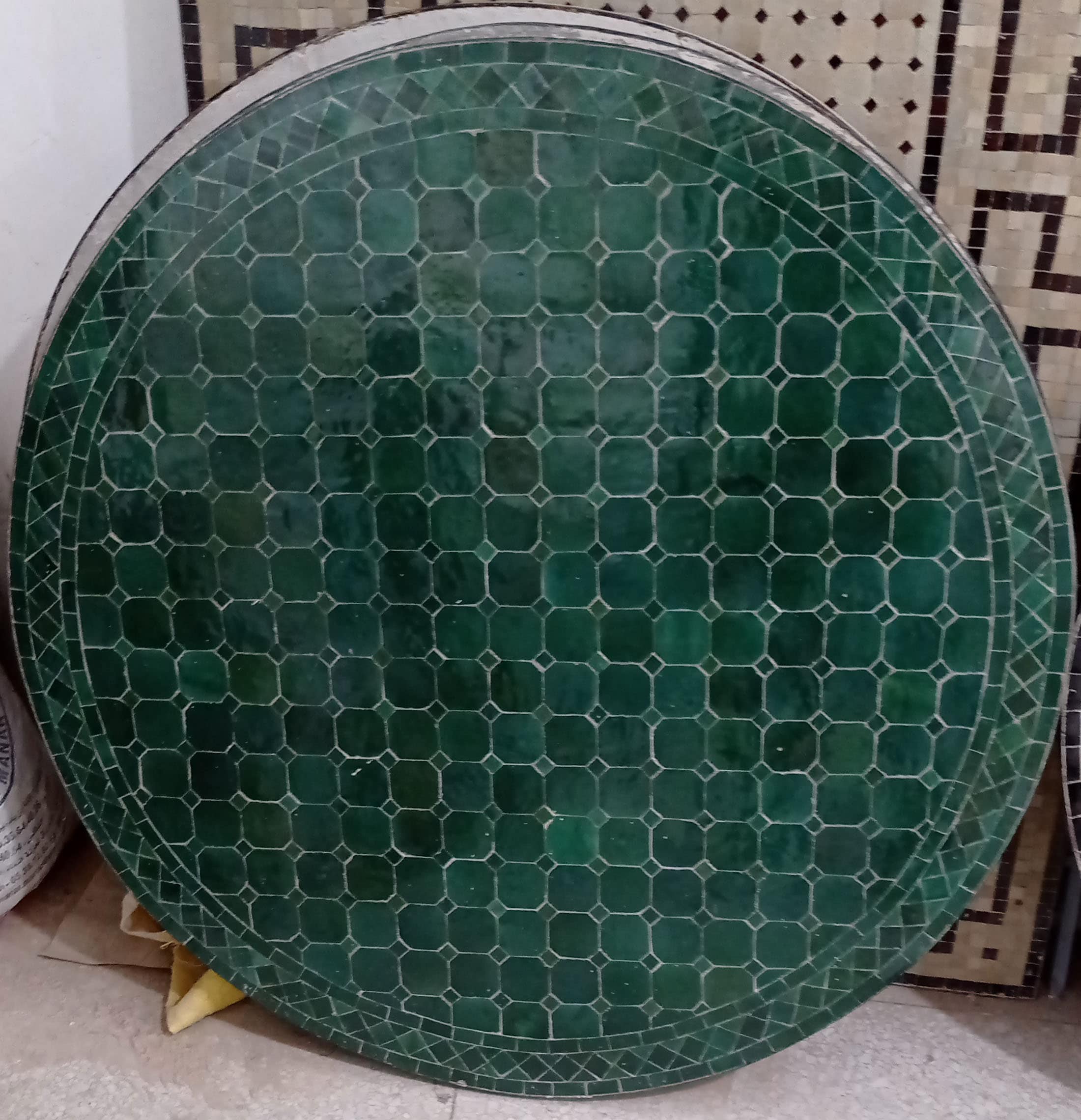 Handmade Moroccan Mosaic Table: Indoor Outdoor Patio Coffee Table