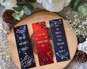 ACOTAR bookmarks, A court of thorns and roses