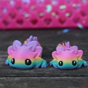 3D Printed Flexi Axolotl Fidget | 3D Printed Fidget Collectible | Articulated Fidget | 3D Printed Flexi | Flexi Axolotl | Axolotl Figurine
