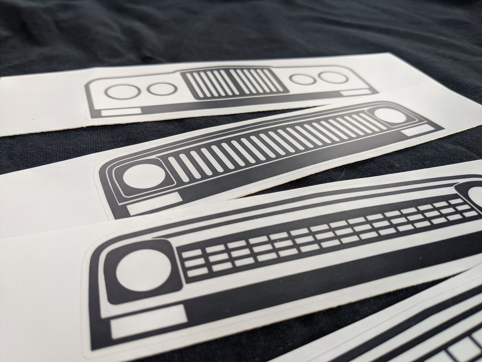 Full Size Jeep Grills Through the Years Stickers Etsy