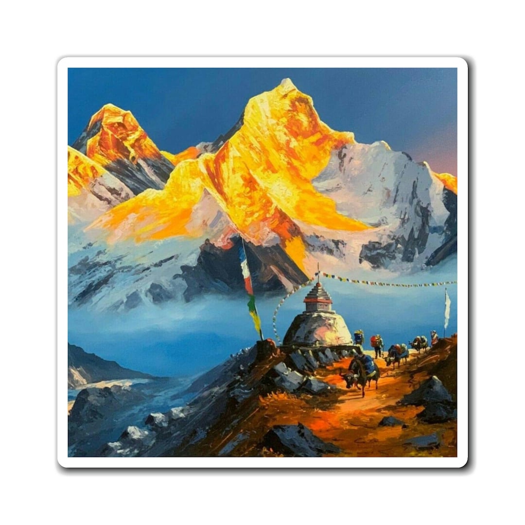 Mount Everest Nepal Fridge Perfect Travel Souvenir and Decorative Gift Etsy