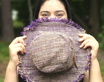 Handmade Hemp Sun Hat: Natural Fiber, Breathable with Pocket