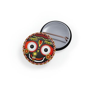 Divine Adornments: Lord Jaggannath Metal Pins