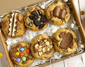 Chunky Cookies Letterbox Gift– Mixed Cookies with Personalised Note - NYC Style