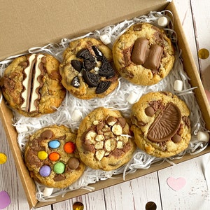 CHUNKY COOKIE Gift Box - Mixed Box - Letterbox Cookies-Birthday Gift-Thank you Gift-Get well Soon - Personalised Note - Father's Day Gift