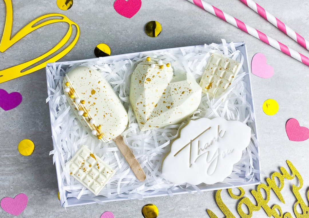 THANK YOU Cakesicle Treat Box Thank You Gift Belgian Chocolate