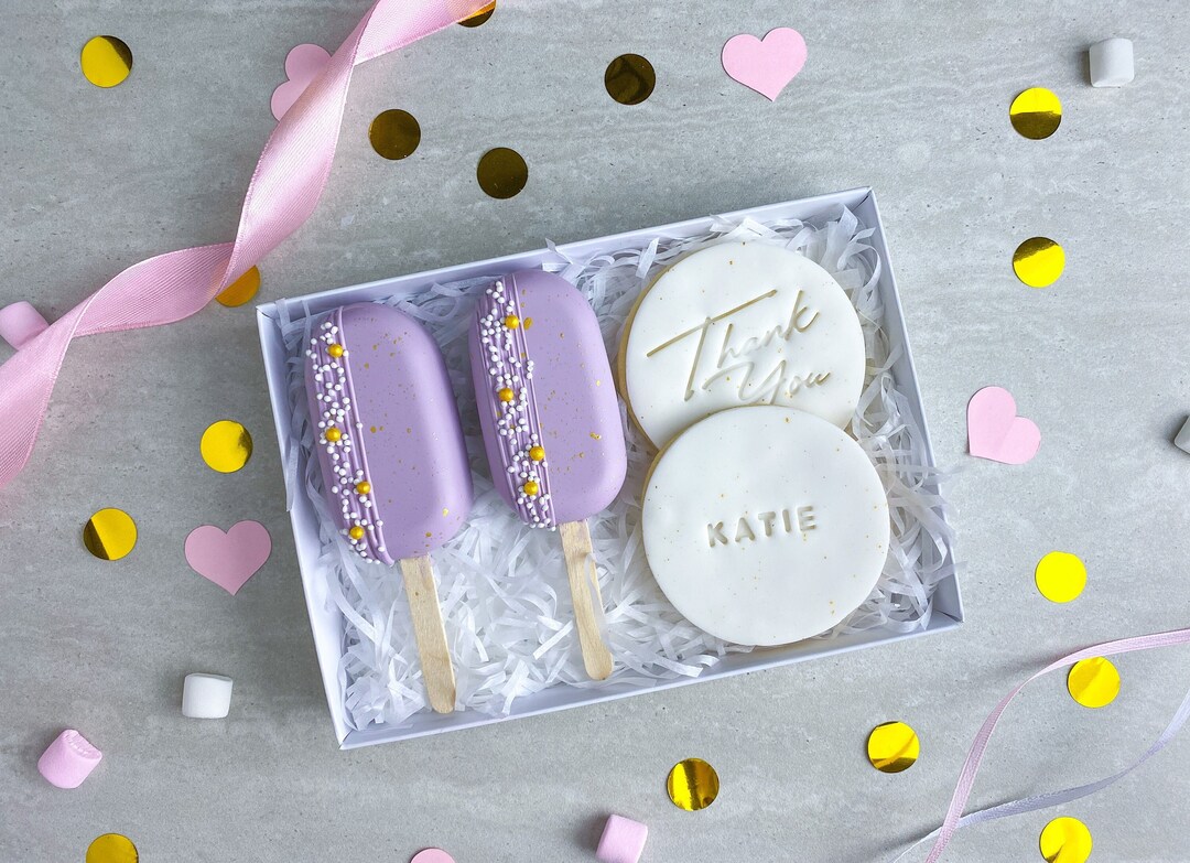 THANK YOU Cakesicle Treat Box Thank You Gift Belgian Chocolate