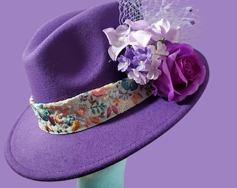 Purple fedora
