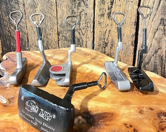 Golf bottle openers Putter, Gifts for golfers, Made from converted vintage golf clubs, Bar tool, Golf gifts for men, Golf gifts, Golf Decor
