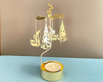 クリスマスツリー型回転キャンドルホルダー - Etsy 日本