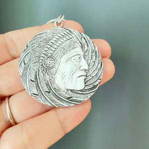 Indian Chief Pendant - Etsy