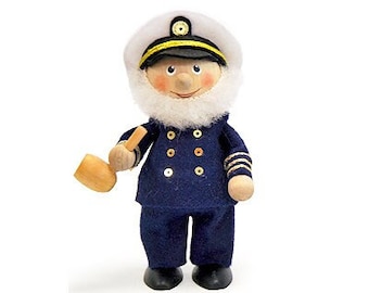 Captain, Captain Christmas ornament with string, Gift to the captain, Captain decor, Captain gifts, Nautical decor, Navy gifts