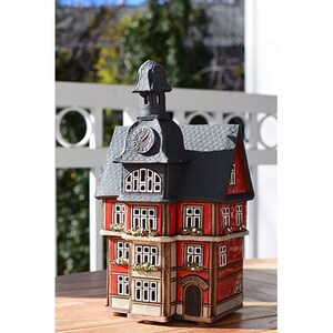 Ceramic candle house and aroma lamp in one. Christmas gift. Housewarming Gift. Ceramic house tealight. Christmas village houses