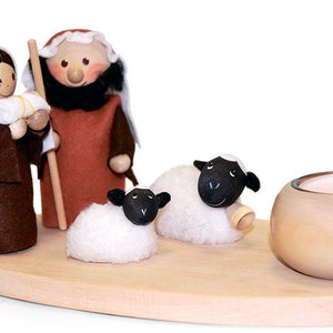 Wooden Nativity, Candle holder Nativity, Christmas decor, Nativity handmade, Christmas Nativity, Nativity set, Christmas gifts