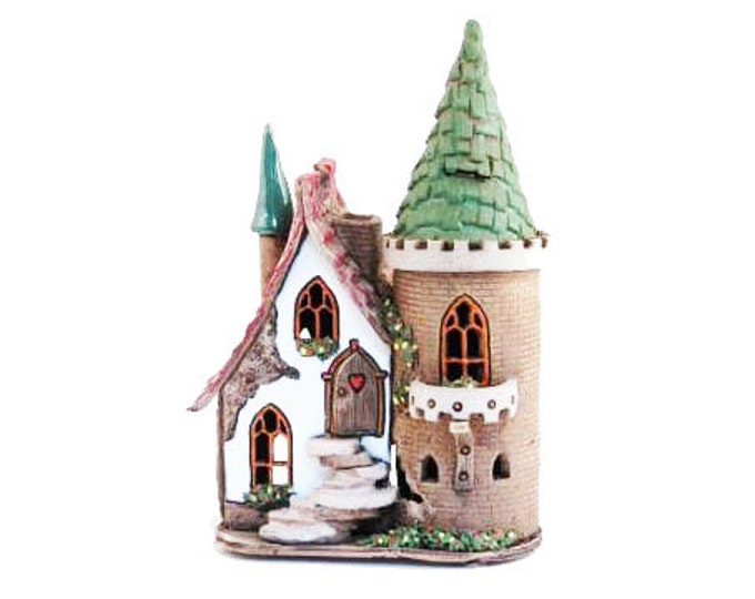 Ceramic House Tealight, Candle Holder, Ceramic Candle House and Aroma