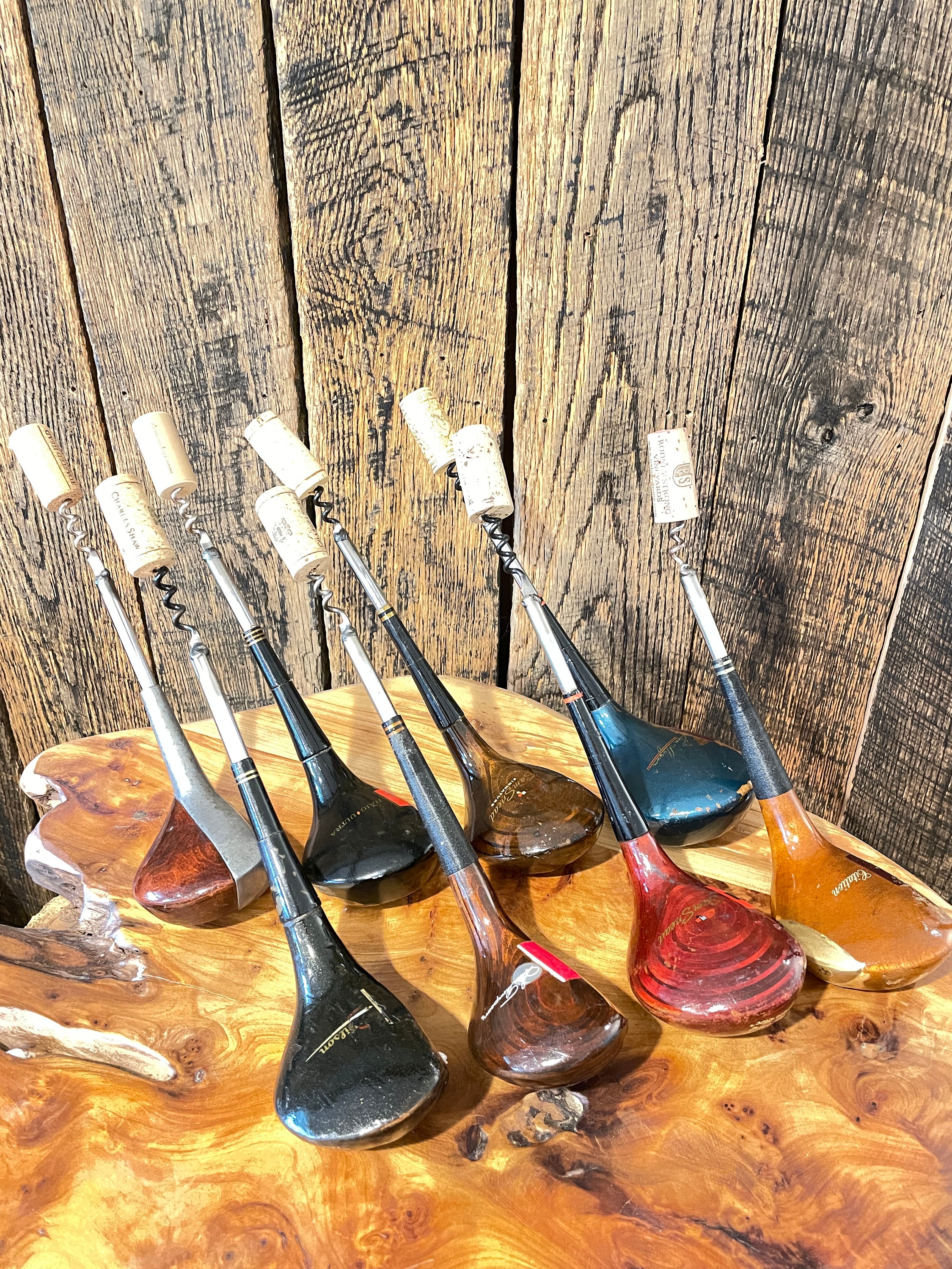 Corkscrew with Putter Handles. Gifts for golfers! Made from converted vintage golf clubs. A bar tool or golfers trinket. Golf gifts for men