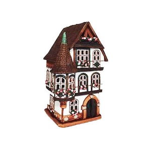 House France. Ceramic candle house and aroma lamp in one. Ceramic house tealight. Candle holder house. Christmas village houses image 1