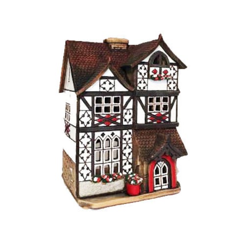 Ceramic Candle House Aroma Lamp Ceramic House Tealight Etsy